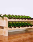 Modularack 16 Bottle Stackable Wine Rack Natural - WINE - Wine Racks - Soko and Co