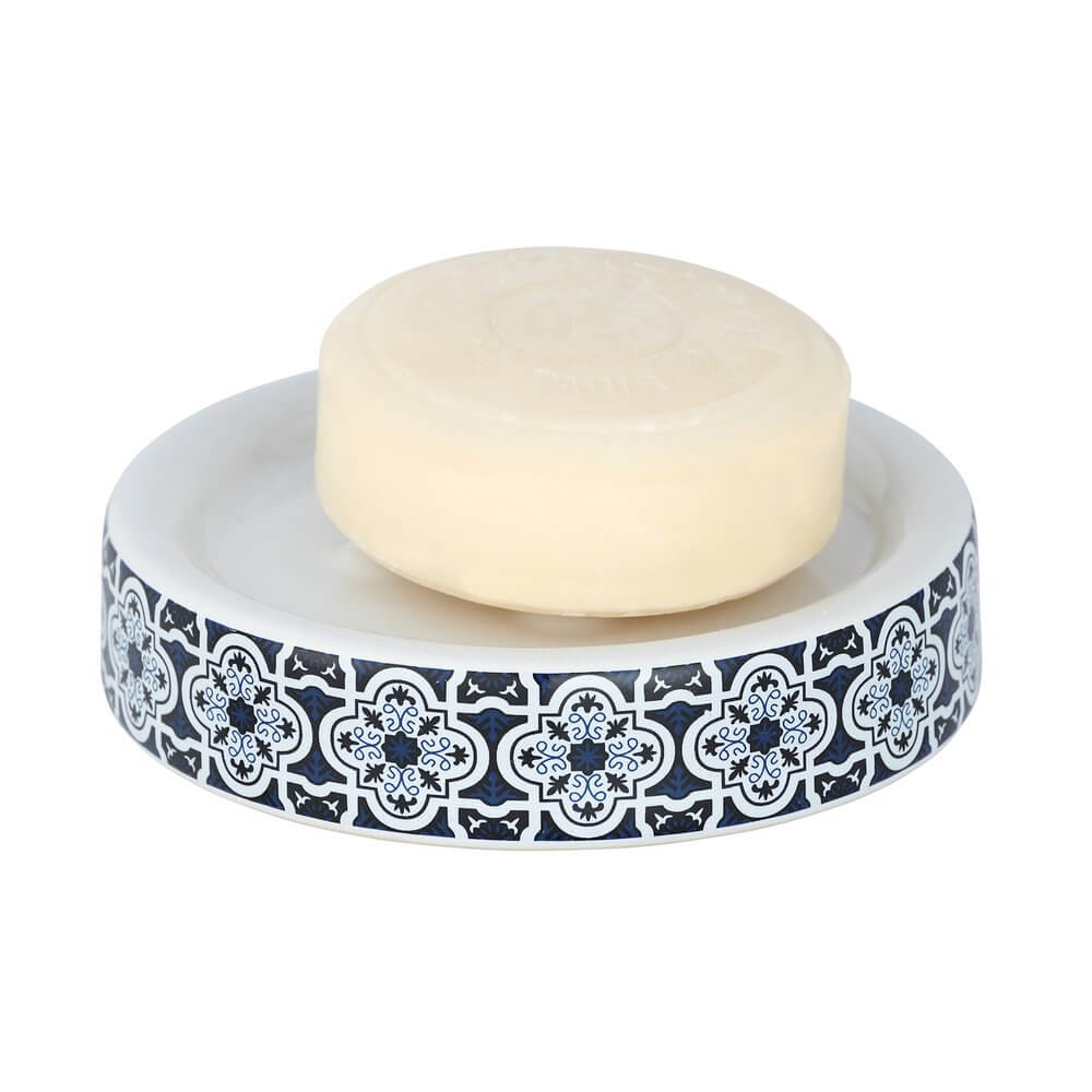 Murcia Ceramic Soap Dish Blue - BATHROOM - Soap Dispensers and Trays - Soko and Co