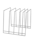 Nevada 5 Section Chopping Board Holder Silver - KITCHEN - Shelves and Racks - Soko and Co