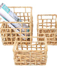 Newport Small Rectangular Hyacinth Storage Basket - HOME STORAGE - Baskets and Totes - Soko and Co