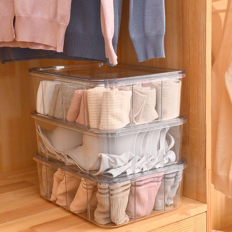 Nina 12 Compartment Underwear Storage Box - WARDROBE - Storage - Soko and Co