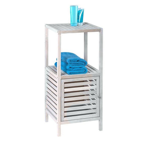Norway 1 Door Walnut Storage Cabinet White Wash - HOME STORAGE - Shelves and Cabinets - Soko and Co