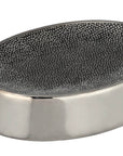 Nuria Ceramic Soap Dish Silver Anthracite - BATHROOM - Soap Dispensers and Trays - Soko and Co