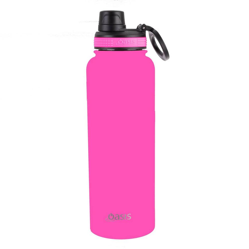 Oasis 1.1L Insulated Challenger Water Bottle Neon Pink - LIFESTYLE - Water Bottles - Soko and Co