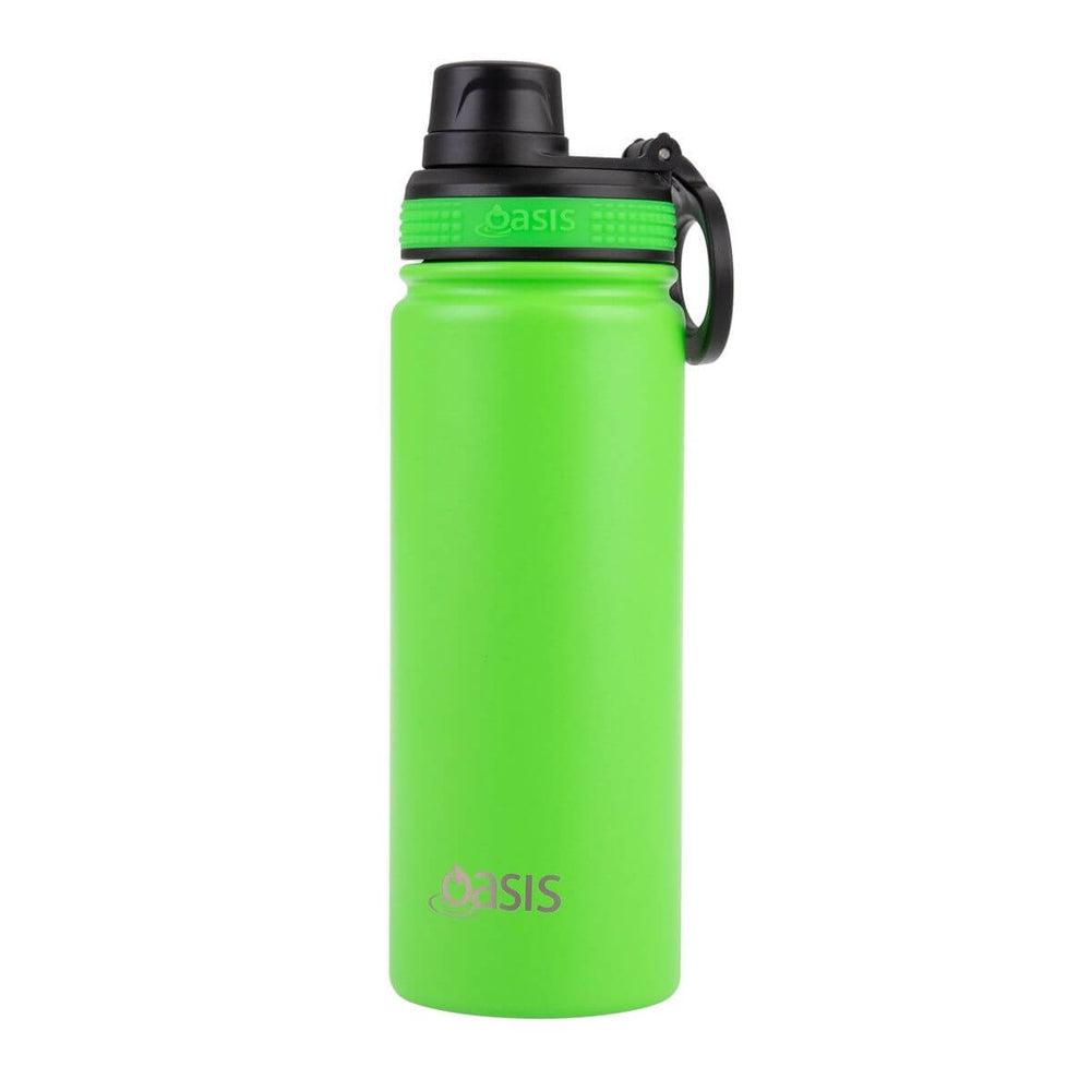 Oasis 550ml Insulated Challenger Water Bottle Neon Green - LIFESTYLE - Water Bottles - Soko and Co