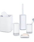 Oria 5 Piece Bathroom Accessories Set White - BATHROOM - Bathroom Accessory Sets - Soko and Co