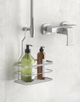 Origin Hanging Shower Caddy Basket Silver - BATHROOM - Shower Caddies - Soko and Co