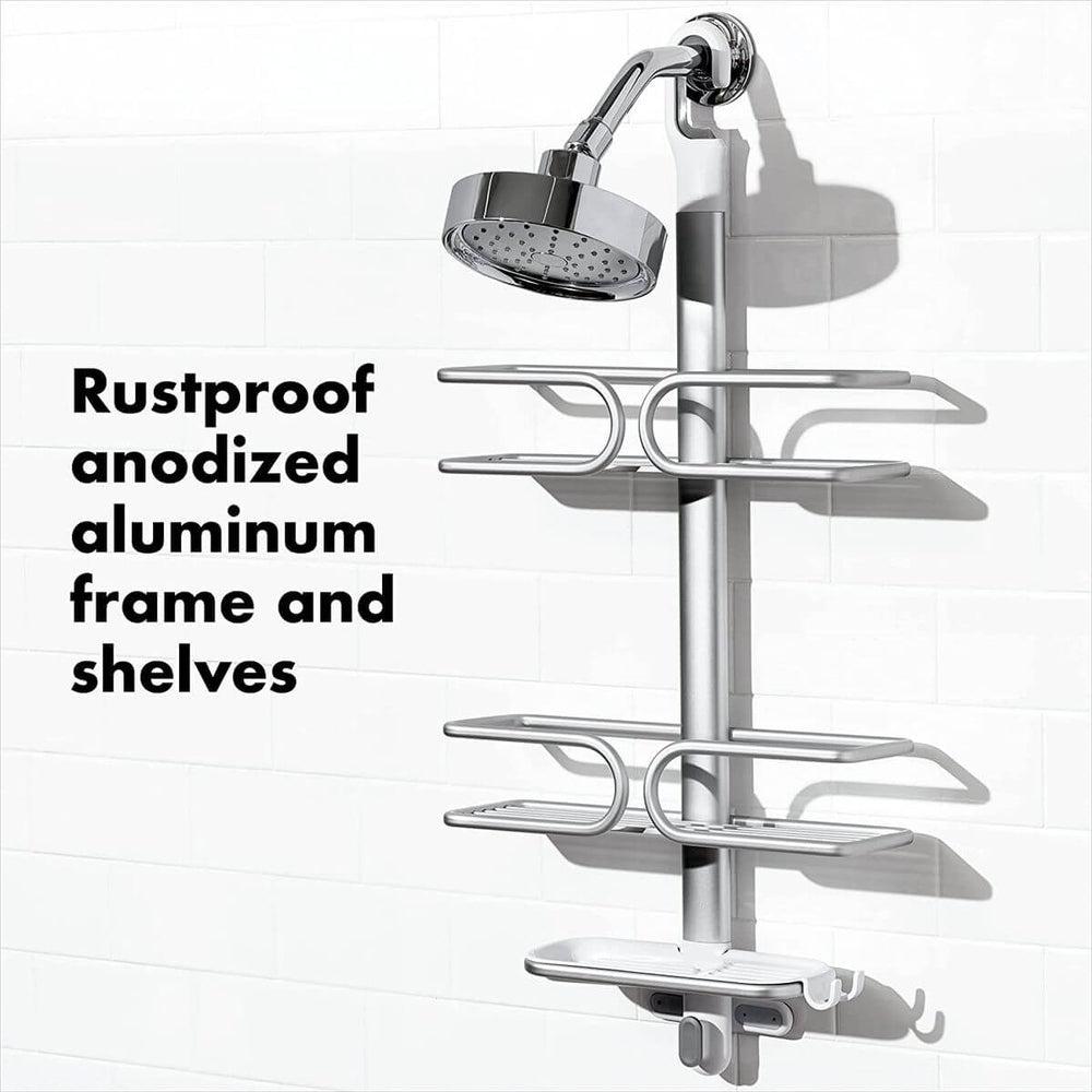 OXO Good Grips Aluminum Hose Shower Caddy - Silver
