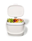 OXO 6.5L Easy-Clean Kitchen Compost Bin White - KITCHEN - Bench - Soko and Co