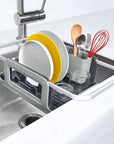 OXO Over Sink Rust Proof Aluminium Dish Rack - KITCHEN - Dish Racks and Mats - Soko and Co
