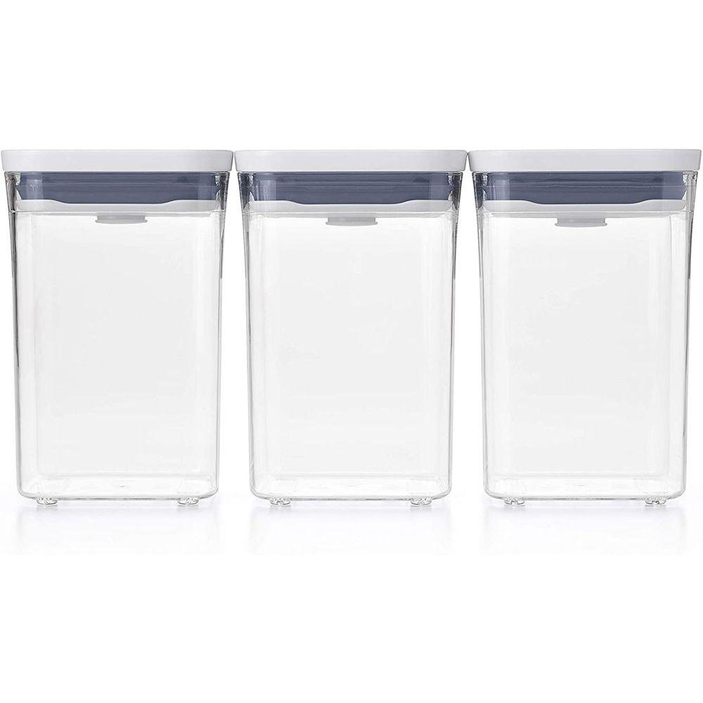 OXO Pop 2.0 3 Piece Square Pantry Container Set - KITCHEN - Food Containers - Soko and Co