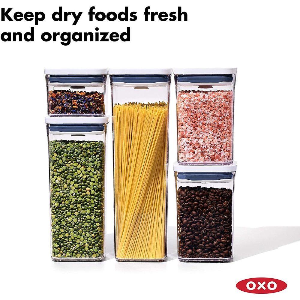 OXO Pop 2.0 5 Piece Square Pantry Container Set - KITCHEN - Food Containers - Soko and Co