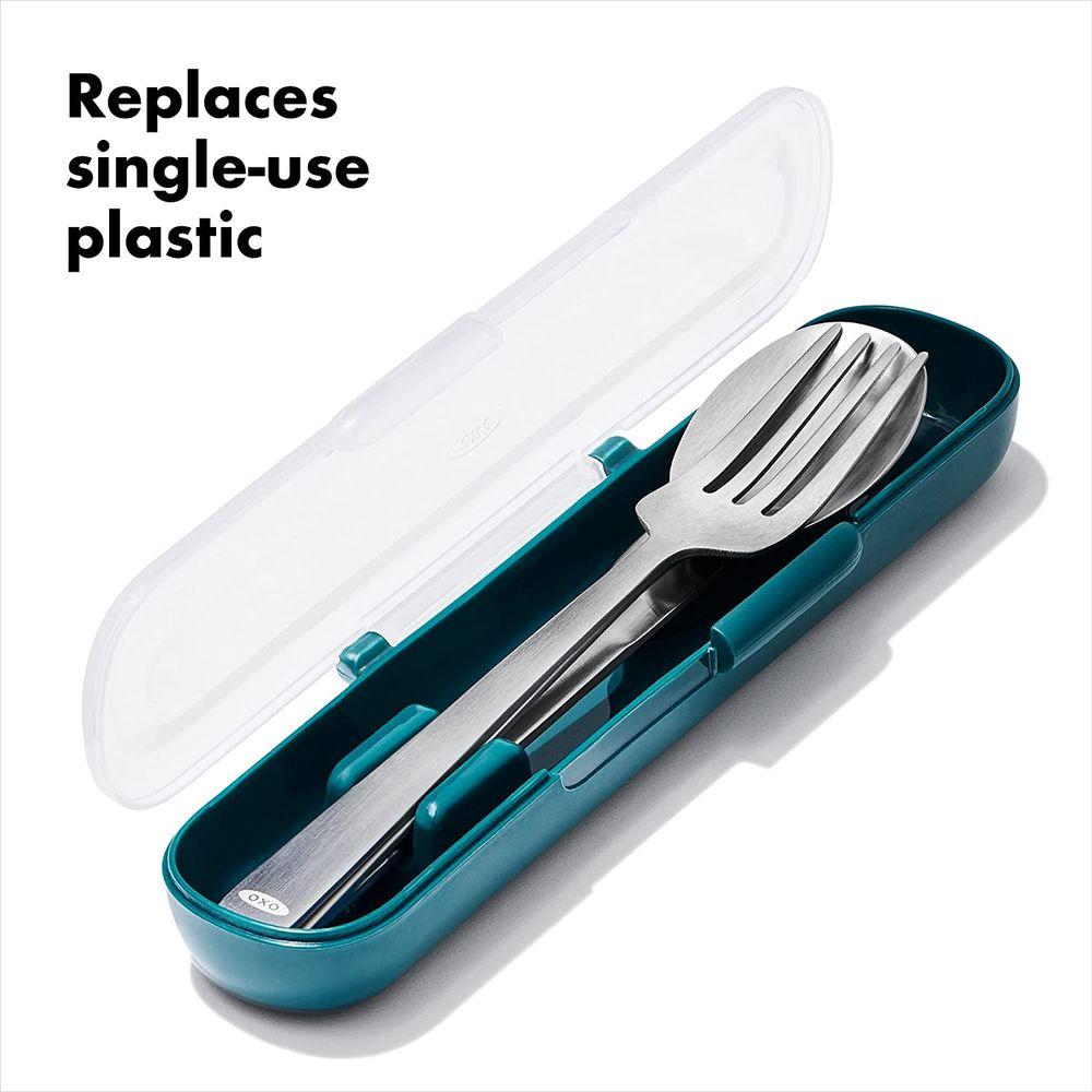 OXO Prep &amp; Go Stainless Steel Cutlery Set - KITCHEN - Reusable Cutlery - Soko and Co