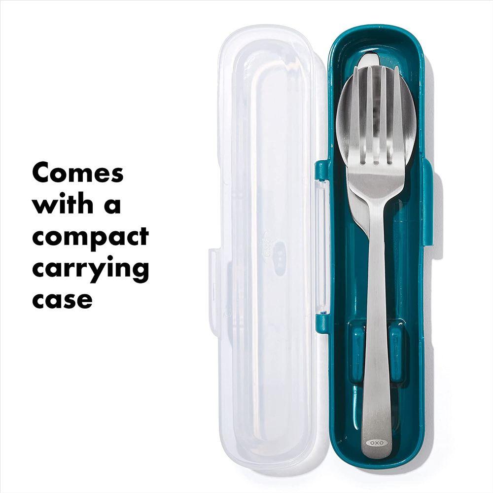 OXO Prep &amp; Go Stainless Steel Cutlery Set - KITCHEN - Reusable Cutlery - Soko and Co