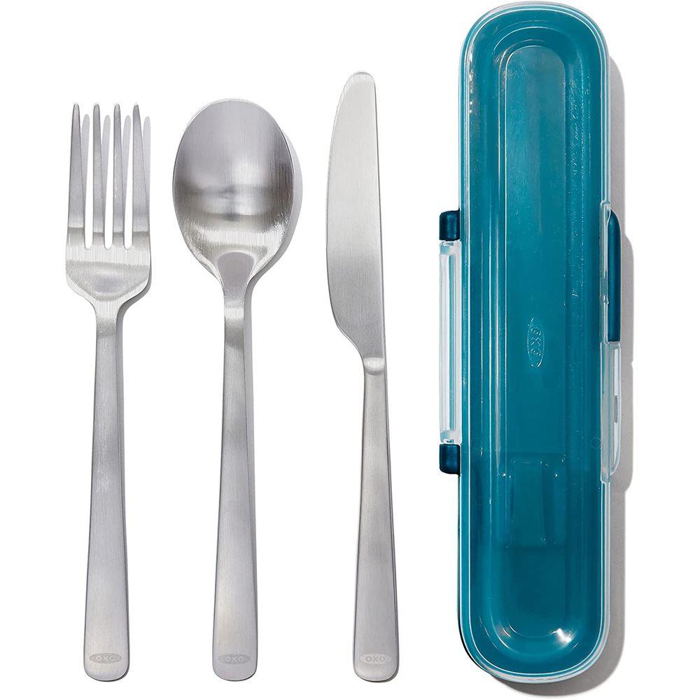 OXO Prep &amp; Go Stainless Steel Cutlery Set - KITCHEN - Reusable Cutlery - Soko and Co