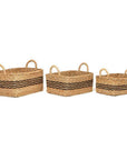 Palash Large Rectangular Seagrass Storage Basket - HOME STORAGE - Baskets and Totes - Soko and Co