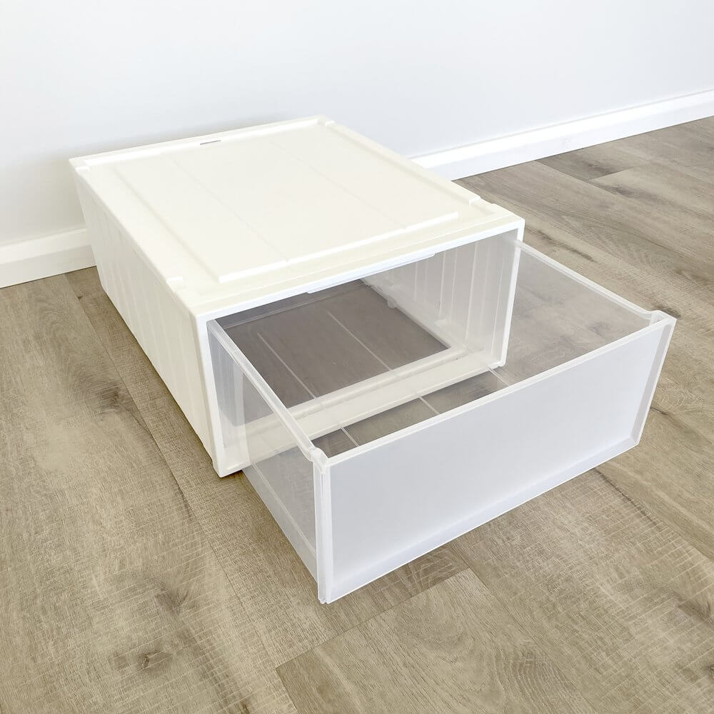 Paula 20L Stackable Storage Drawer White | Soko & Co
