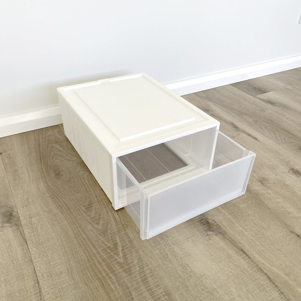 Paula 25L Stackable Storage Drawer White | Soko & Co