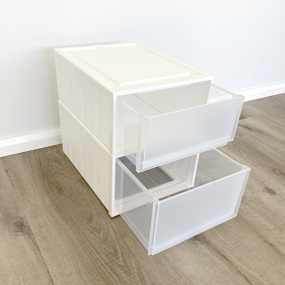 Plastic storage deals drawers stackable