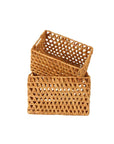 Poe Small Rectangular Water Hyacinth Storage Basket - HOME STORAGE - Baskets and Totes - Soko and Co