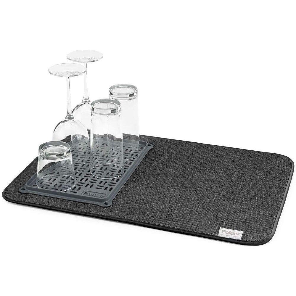 Polder Microfibre Drying Mat &amp; Glassware Tray - KITCHEN - Dish Racks and Mats - Soko and Co