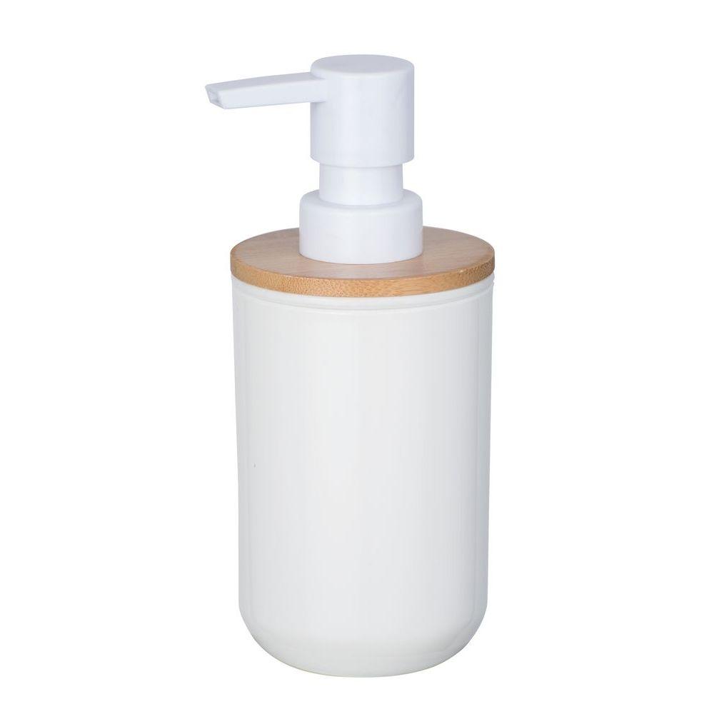 Posa Soap Dispenser White &amp; Bamboo - BATHROOM - Soap Dispensers and Trays - Soko and Co