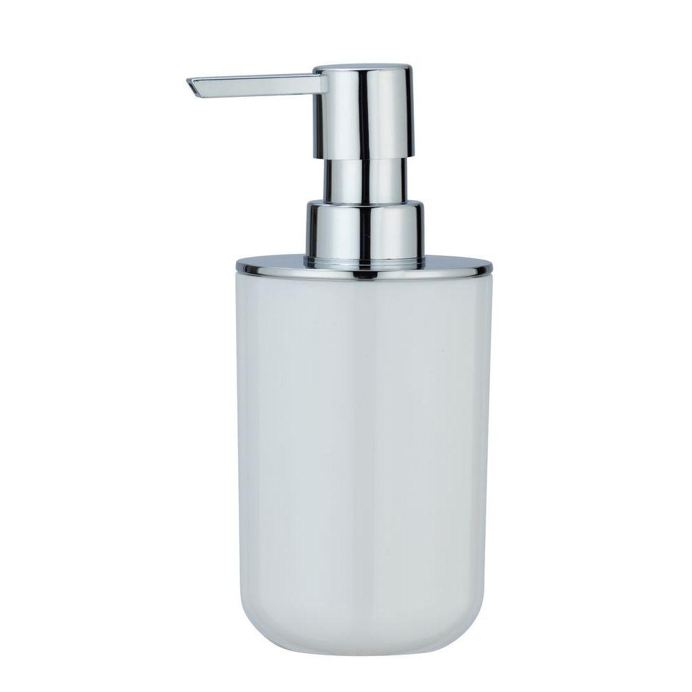 Posa Soap Dispenser White & Chrome - BATHROOM - Soap Dispensers and Trays - Soko and Co