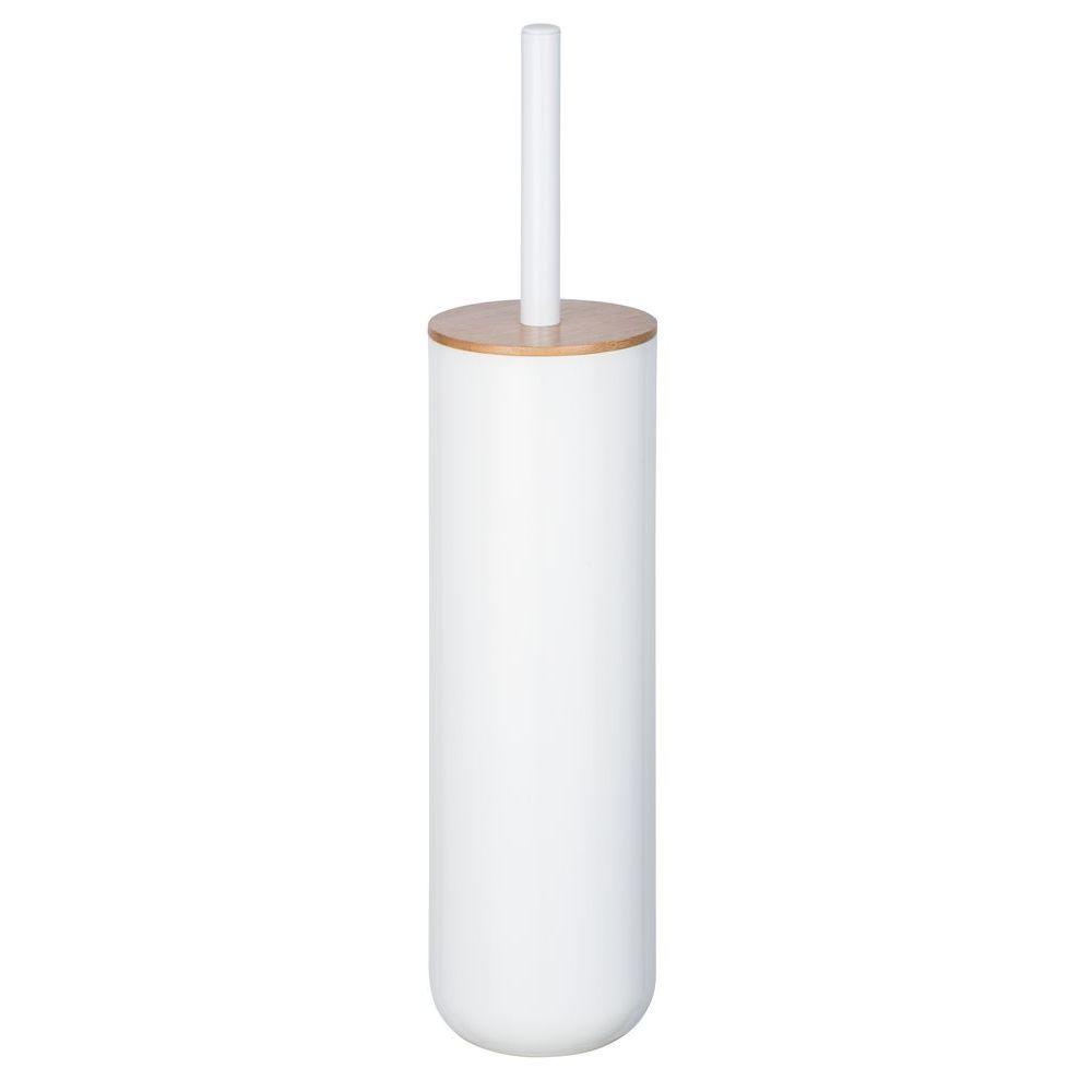 Posa Toilet Brush White &amp; Bamboo - BATHROOM - Toilet Brushes - Soko and Co