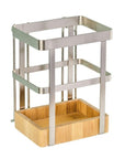 Premium Utensil Holder Bamboo & Steel - KITCHEN - Shelves and Racks - Soko and Co