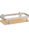 Premium Wall Mounted Kitchen Shelf Bamboo & Steel - KITCHEN - Shelves and Racks - Soko and Co