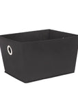 Rectangular Storage Tote Black - HOME STORAGE - Baskets and Totes - Soko and Co