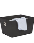 Rectangular Storage Tote Black - HOME STORAGE - Baskets and Totes - Soko and Co