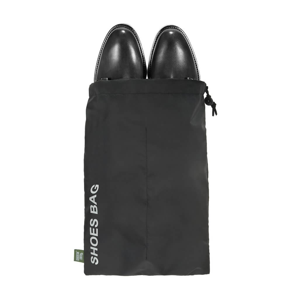 Recycled Travel Shoe Bags 2 Pack Black - LIFESTYLE - Travel and Outdoors - Soko and Co