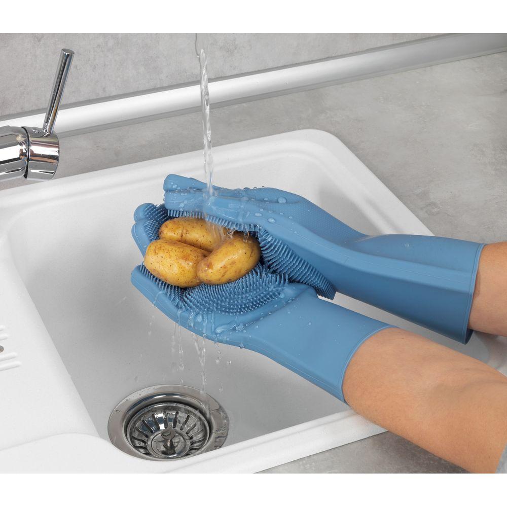 Rena Silicone Cleaning Gloves 2 Pack Blue - KITCHEN - Sink - Soko and Co