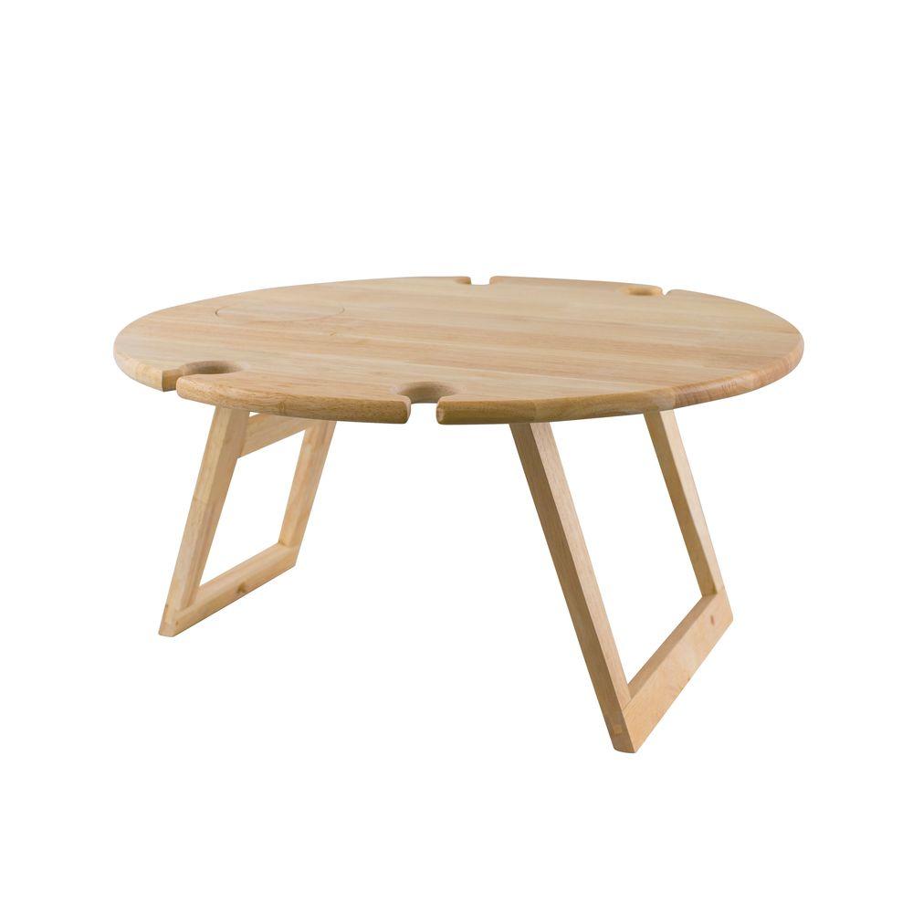 Round 4 Person Folding Rubberwood Picnic Table - LIFESTYLE - Picnic - Soko and Co