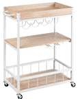 Rustico 3 Tier Kitchen Trolley White - HOME STORAGE - Storage Trolleys - Soko and Co