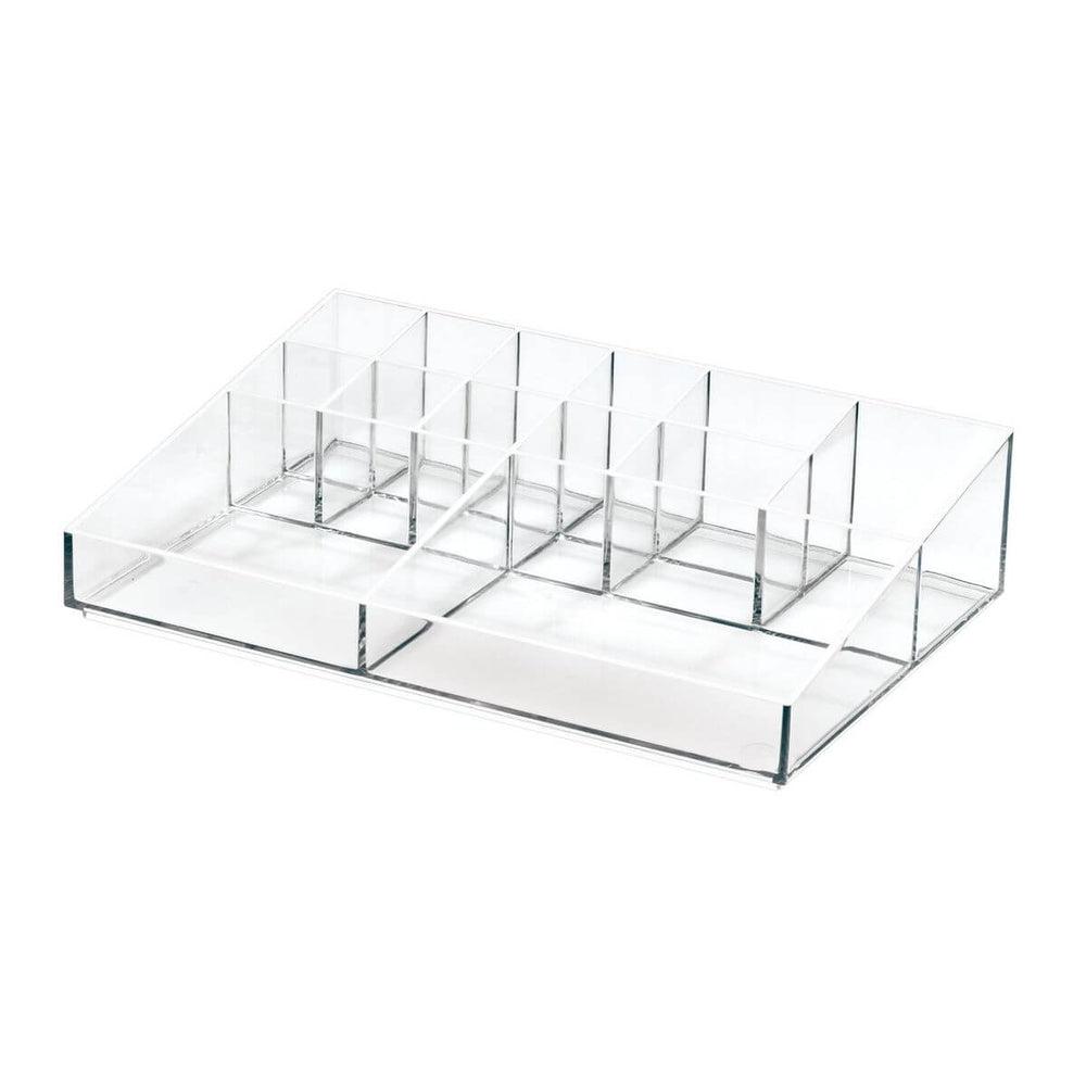 Sarah Tanno by iDesign 13 Compartment Makeup Organiser Clear - BATHROOM - Makeup Storage - Soko and Co