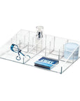 Sarah Tanno by iDesign 13 Compartment Makeup Organiser Clear - BATHROOM - Makeup Storage - Soko and Co