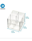 Sarah Tanno by iDesign Cosmetic Cube Makeup Organiser Clear - BATHROOM - Makeup Storage - Soko and Co