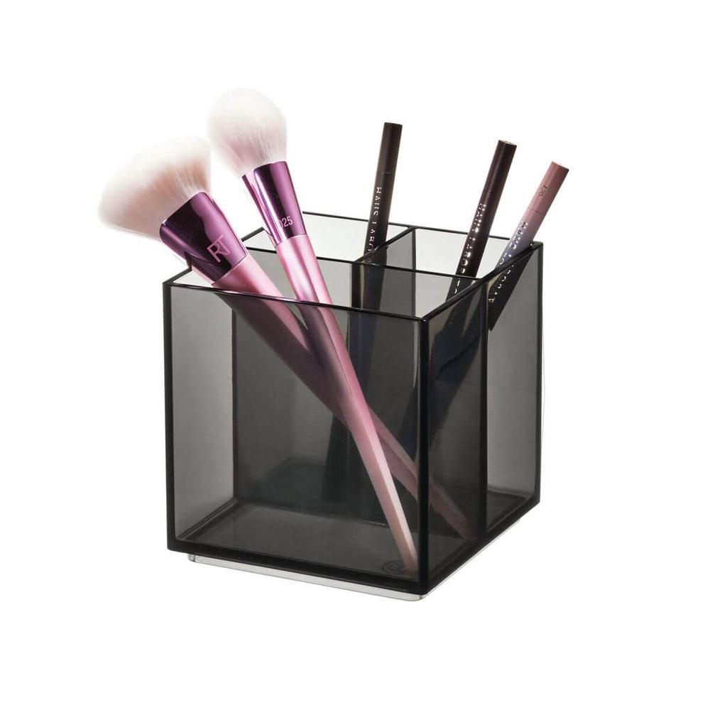 Sarah Tanno by iDesign Cosmetic Cube Makeup Organiser Smoke - BATHROOM - Makeup Storage - Soko and Co