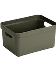 Sigma Home 13L Storage Box Olive - HOME STORAGE - Plastic Boxes - Soko and Co