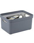 Sigma Home 13L Storage Box Slate - HOME STORAGE - Plastic Boxes - Soko and Co