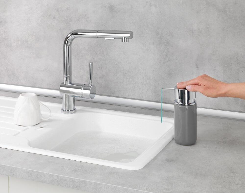 Silo Kitchen Soap Dispenser Grey - KITCHEN - Sink - Soko and Co