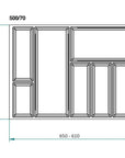 Sky 7 Compartment Custom Fit Cutlery Tray White - KITCHEN - Cutlery Trays - Soko and Co