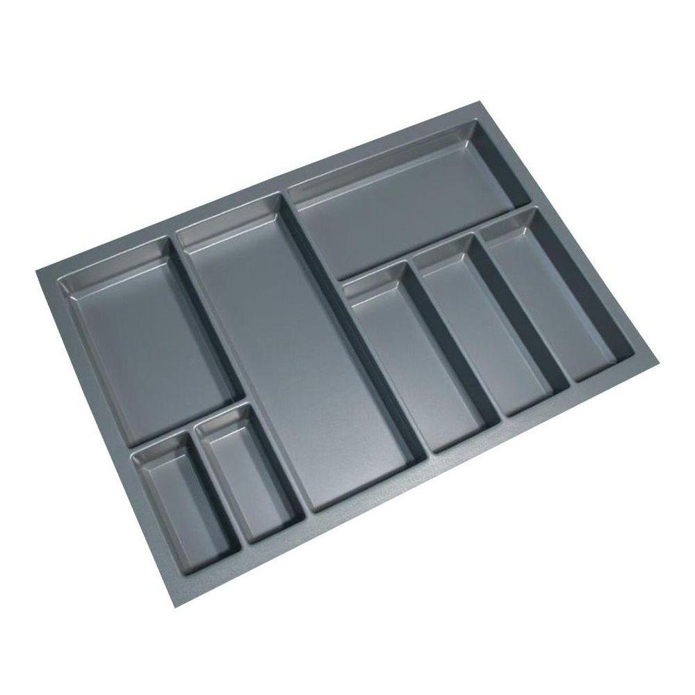 Sky 8 Compartment Custom Fit Cutlery Tray Grey - KITCHEN - Cutlery Trays - Soko and Co