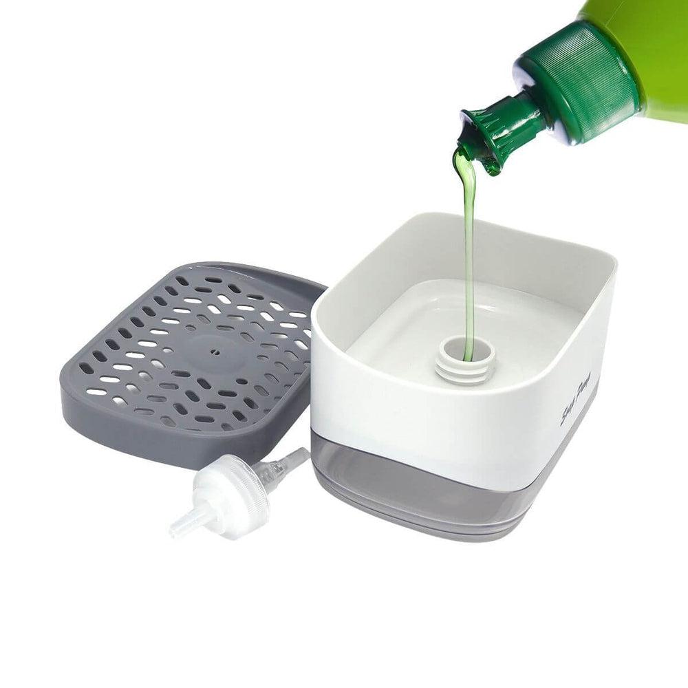 Soap Dispensing Dish Sponge Holder - KITCHEN - Sink - Soko and Co