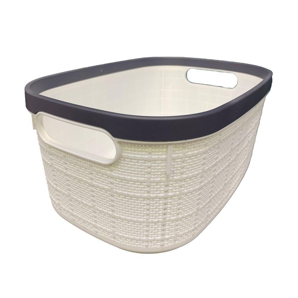 Soko Store Linen Style Storage Basket Small - HOME STORAGE - Plastic Boxes - Soko and Co