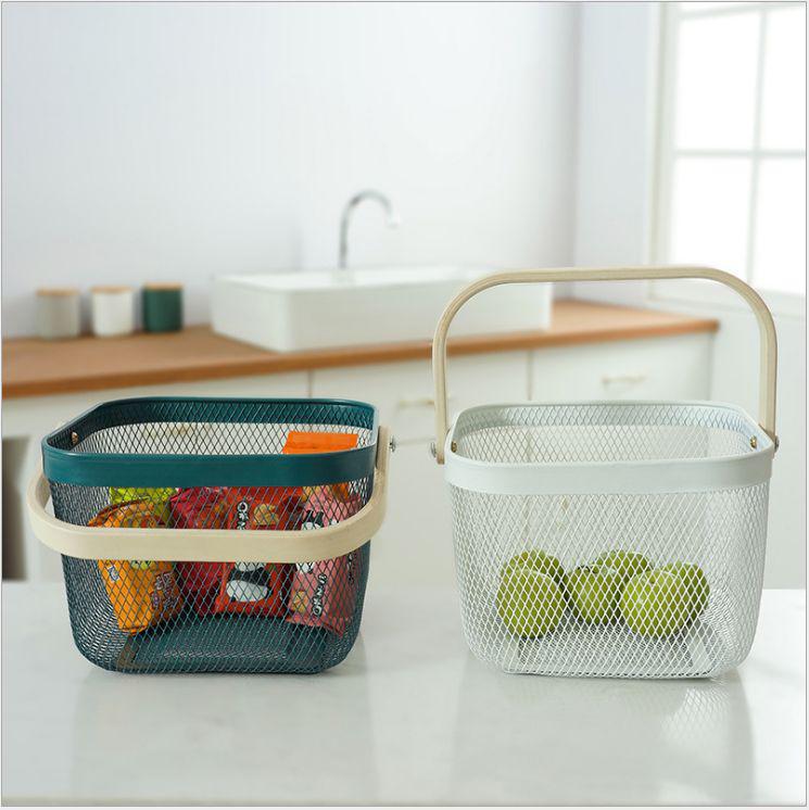 Soko Store Square Mesh Storage Basket White - KITCHEN - Organising Containers - Soko and Co