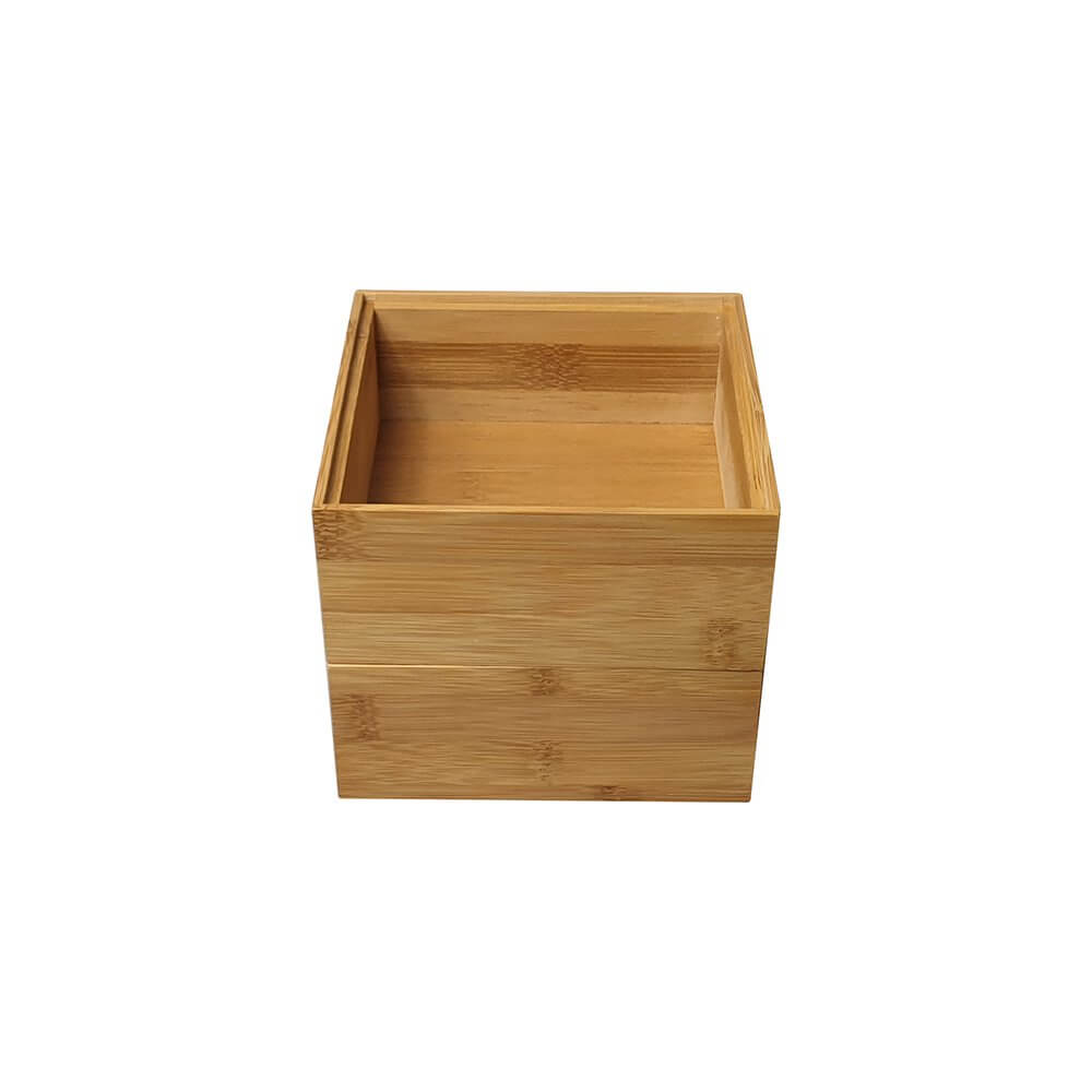 Stackable Square Bamboo Storage Box | Soko & Co