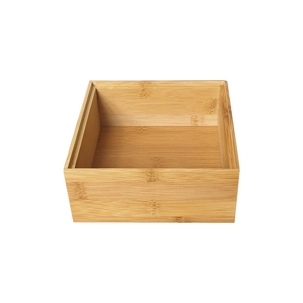 Stackable Square Bamboo Storage Box - KITCHEN - Organising Containers - Soko and Co